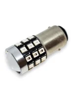 Світлодіодна лампа з цоколем 1157 BA15d P21/5W 33 SMD 2835 12V Червона з лінзою