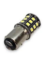 Світлодіодна лампа з цоколем 1157 BA15d P21 / 5W 33 SMD 2835 12V Біла - Зображення 2