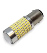 Светодиодная лампа с цоколем 1157 (BAY15d P21/5W) 144 SMD 3014 12V Белая с линзой и драйвером - Зображення 3