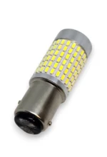 Светодиодная лампа с цоколем 1157 (BAY15d P21/5W) 144 SMD 3014 12V Белая с линзой и драйвером - Зображення 5
