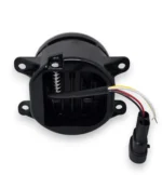 Світлодіодна балка протитуманна фара Led 3 лінзи кругла з ангельськими очима, поворотом і габаритом 90мм - Зображення 4