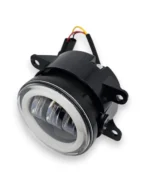 Світлодіодна балка протитуманна фара Led 3 лінзи кругла з ангельськими очима, поворотом і габаритом 90мм - Зображення 8