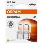 Галогенна лампа Osram W21W ORIGINAL 12V 7505-BLI2