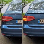 Жовті повороти в червоному ліхтарі Volkswagen 1156 BA15s P21W 80W CREE Жовта canbus для сертифікації - Зображення 5