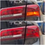 Жовті повороти в червоному ліхтарі Acura 7440 T20 W21W W3x16d 80W CREE Жовта canbus для сертифікації - Зображення 3