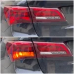 Жовті повороти в червоному ліхтарі Acura 7440 T20 W21W W3x16d 80W CREE Жовта canbus для сертифікації - Зображення 2