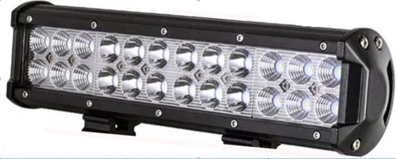 2291234073_svitlodiodna-balka-72w Світлодіодна балка (фара) 24 LED C20726F C 30*7см 3W Ближнє, Дальнє світло COMBO - Зображення 1