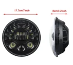 Світлодіодна фара 7 дюймів Білий DRL лівий і правий показник повороту 1 шт. - Зображення 3