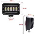 Світлодіодна фара З СТГ H4 роз'єм ПТФ LED ближній дальній і габарит - Зображення 6