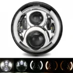 Світлодіодна фара 7 дюймів З ДХВ і поворот (2101, НИВА, JEEP, MERCEDES, TOYOTA) Хром