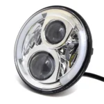 Світлодіодна фара 7 дюймів З ДХВ і поворот (2101, НИВА, JEEP, MERCEDES, TOYOTA) Хром - Зображення 4