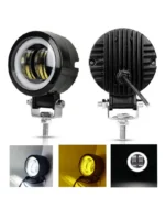 Світлодіодна додаткова протитуманна балка, фара Led ближнє світло кругла БІЛИЙ ЖОВТИЙ