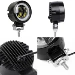 Світлодіодна додаткова протитуманна балка, фара Led ближнє світло кругла БІЛИЙ ЖОВТИЙ - Зображення 5