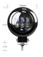 Світлодіодна балка, додаткова фара 3 лінзи K5130S 11,5см 10-30V 6000K - Зображення 7