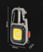 Ліхтарик акумуляторний кишеньковий 7 режимів роботи, карабін, викрутки, водонепроникний з магнітом - Зображення 3