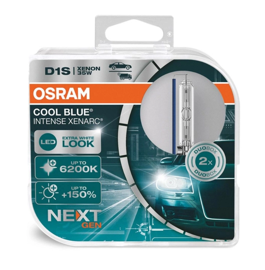 5843932784_ksenonova-lampa-osram Ксенонова лампа Osram D1S Cool Blue Intense Next Gen 66140CBN-HCB +150% 6200К 35W - Зображення 1