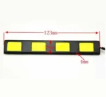 Денні ходові вогні DRL ДХО 12V 4 COB 403C Біле світло 123*18мм комплект 2 шт. - Зображення 2