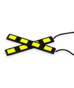 Денні ходові вогні DRL ДХО 12V 4 COB 403C Біле світло 123*18мм комплект 2 шт. - Зображення 3