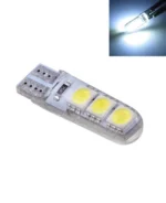 Світлодіодна лампа Т10 (W5W) 6SMD 5050 в силіконі, з обманкою Біла