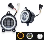 Протитуманні фари 3 лінзи з ангельськими вічками 90мм Габарит Поворот 3,5 дюйма ВАЗ 2110-2173 ПРІОРА Газель