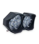 Світлодіодна фара Moto 18 LED 30W подвійна овальна для мотоцикла, мопеда, скутера. Біле світло - Зображення 2