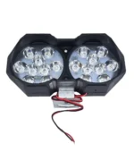 Світлодіодна фара Moto 18 LED 30W подвійна овальна для мотоцикла, мопеда, скутера. Біле світло