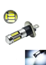 Світлодіодна лампа з цоколем Н1 30SMD 4014 12V з лінзою, обманкою та драйвером Біла