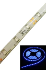 Світлодіодна стрічка 60 SMD на метр 3528 12V Синє світло 1 метр відрізна самоклеюча в силіконі