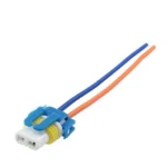 Роз'єм, патрон, цоколь для лампи HB3, HIR, H10, H12, 9005, 9011, P20d, PX20d (мама), 02, з дротом керамічний