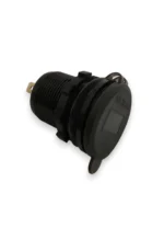 Автомобільний зарядний пристрій 2 USB QC3.0 12-24В врізна розетка, з вольтметром, синє підсвічування - Зображення 6