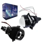 Комплект універсальних біксенонових BI-LED лінз 3 дюйми внутрішня з вентилятором GUANGFUDE K7 PRO