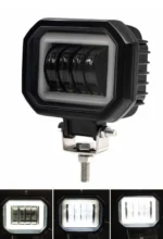 Світлодіодна протитуманна балка (додаткова фара) 4 Led із СТГ 60W 12-30V з ангельським оком ДХВ