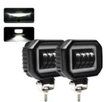 Світлодіодна протитуманна балка (додаткова фара) 4 Led із СТГ 60W 12-30V з ангельським оком ДХВ - Зображення 8