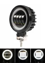 Світлодіодна протитуманна балка (додаткова фара) 4 Led із СТГ 60W 12-30V з ангельським оком ДХВ