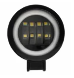 Світлодіодна протитуманна балка (додаткова фара) 4 Led із СТГ 60W 12-30V з ангельським оком ДХВ - Зображення 8