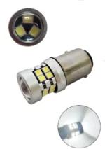Світлодіодна лампа з цоколем 1157 BAY15d P21/5W 19SMD 3030 12V Біла з обманкою