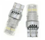Світлодіодна лампа 7443 T20 W21/5W W3x16q 18SMD 3014 + 5SMD 3030 10-30V Біла - Зображення 3