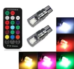 Світлодіодні лами RGB Габарити RGB Led W5W T10 різнокольорові стробоскопи 12V