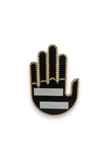 Табличка Підсвічування автомобільна LED долоня на заднє скло Жовта - Зображення 3