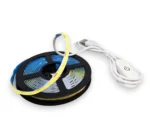 Світлодіодна стрічка COB 5V LED USB світильник з вимикачем та регулюванням яскравості 3 метра Холодний білий - Зображення 4