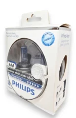 Галогенна автолампа PHILIPS H4 WhiteVision 12342WHVSM HCB 12V 60/55W + W5W 2 шт. - Зображення 2