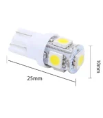 Світлодіодна лампа Т10 (W5W) 5SMD 5050 12V Білий - Зображення 5