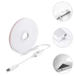 Світлодіодна стрічка COB 5V LED USB світильник з вимикачем 5 метрів з регулюванням яскравості - Зображення 3