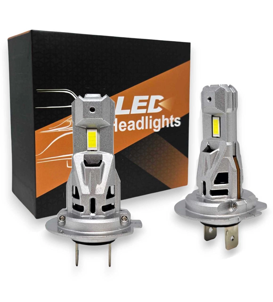 6251704406_avtomobilni-svitlodiodni-lampi Автомобільні світлодіодні лампи з цоколем H7 16PCS 60W 6000K 15000Lm комплект - Зображення 1