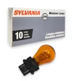 Галогенна автолампа Osram SYLVANIA PY27/7W 3157AK 12V ORANGE