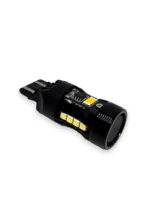 Двокольорова світлодіодна лампа з цоколем 7443 T20 W21/5W 8PCS 3030 + 2PCS 3570 30W 12V з обманкою Білий Жовтий - Зображення 5