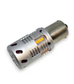 Світлодіодна лампа з цоколем 1156 BAU15s PY21W S25 15 SMD 2020 10-30V 24W 2500 Lm зі зміщенням Жовте світло