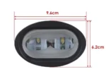 Світлодіодна балка 2 LED фара 20W 6D 9,6*6,2см Біле світло + режим стробоскоп - Зображення 5