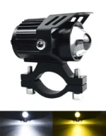 Світлодіодна двокольорова фара Moto LED Mini для мотоцикла, мопеда, скутера. Білий Жовтий