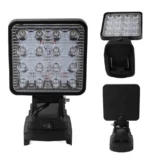 Багатофункціональний ліхтар прожектор 16LED на акумулятор Makita Біле світло - Зображення 5